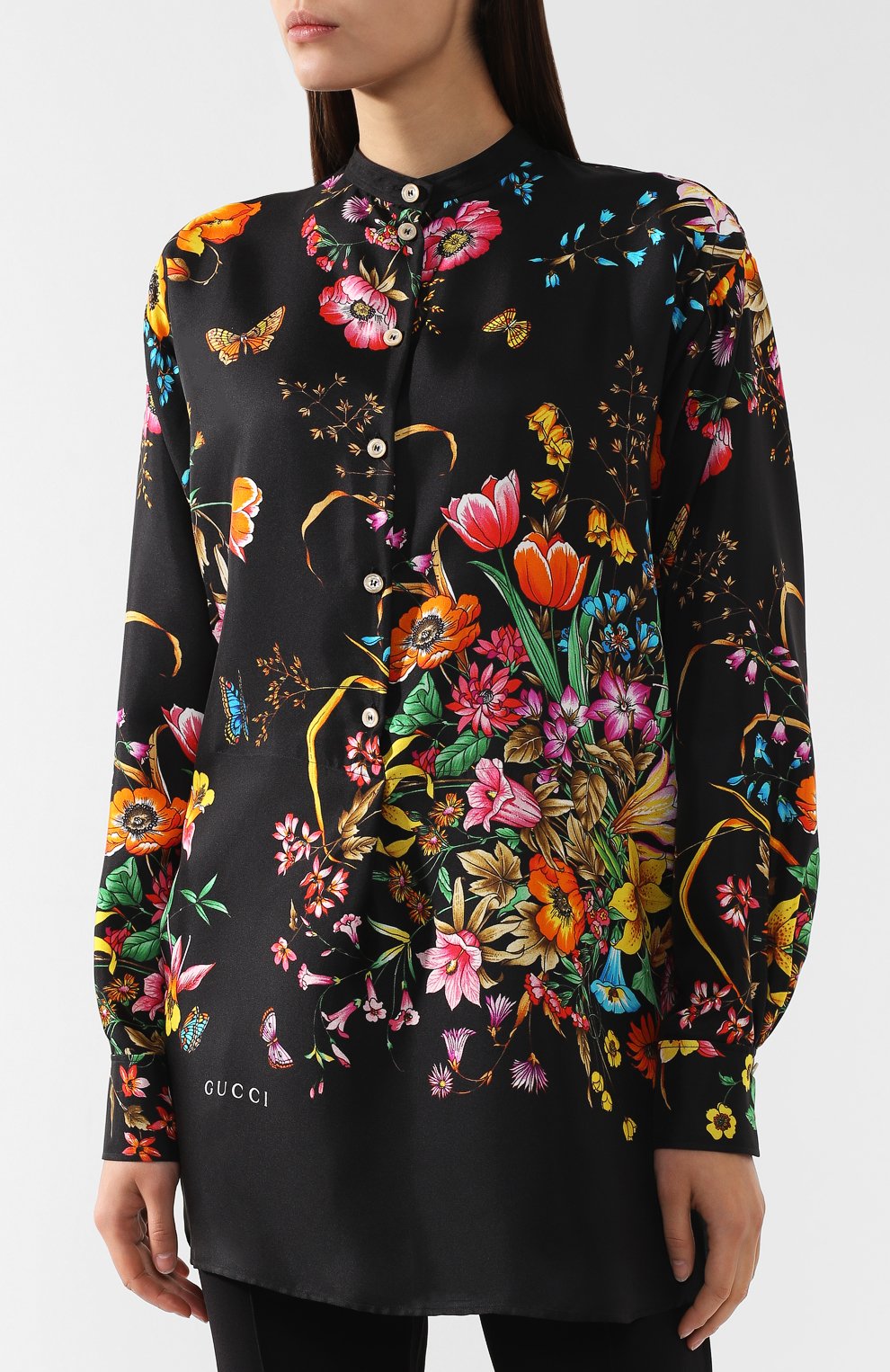 Шелковая рубашка GUCCI, арт. 550600/ZLQ89, фото 3