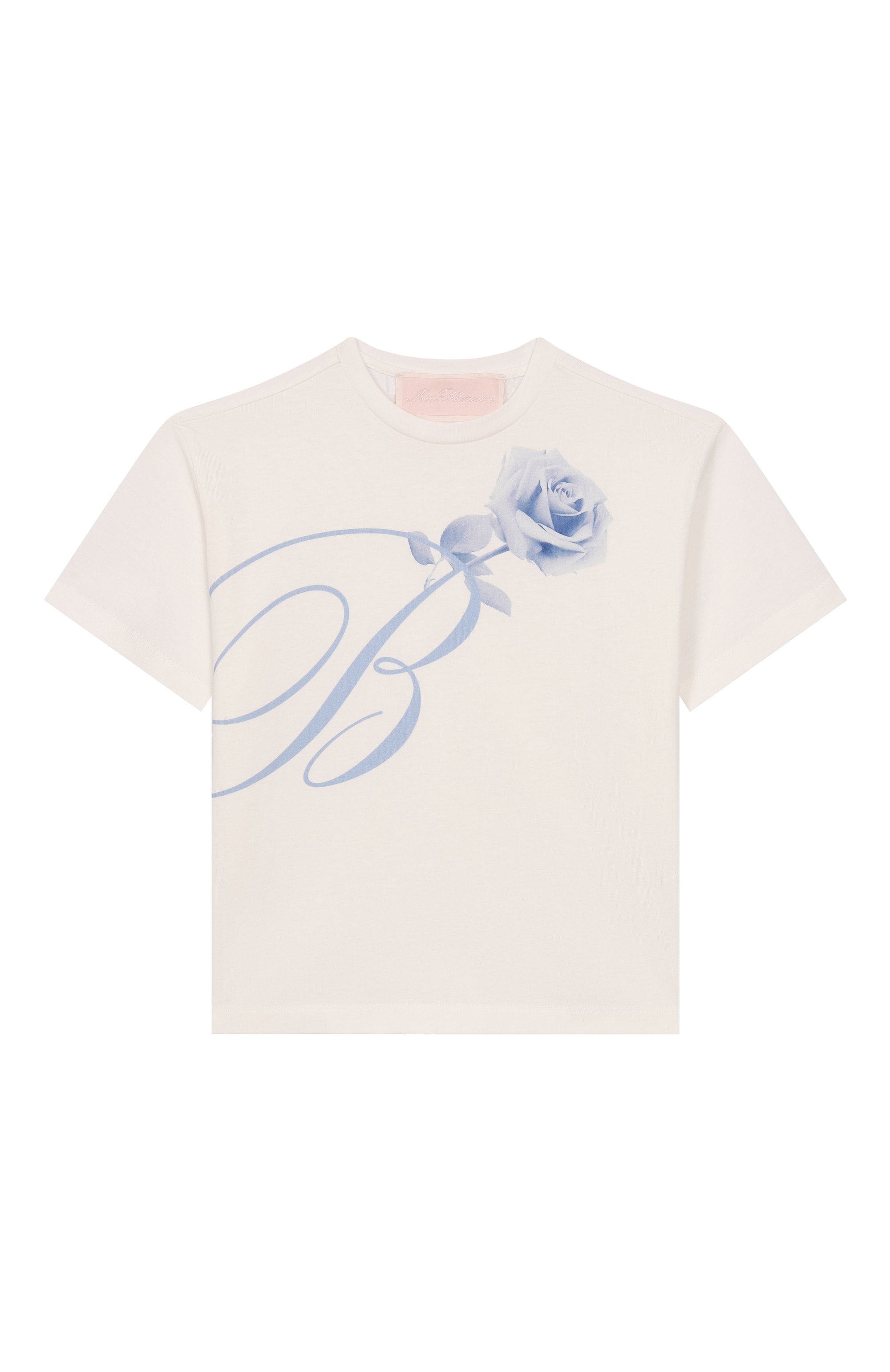 Хлопковая футболка BLUMARINE, арт. BFTS006.0.JF056/6A-12A, фото 1