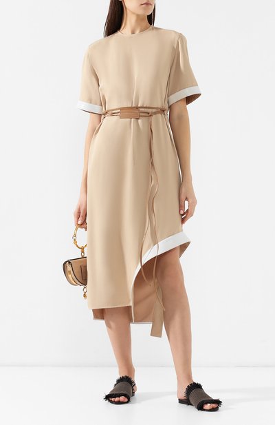 Платье с поясом VICTORIA BECKHAM, арт. DR SHF 6716 PSS19 TECHNICAL TWILL, фото 2
