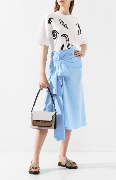 Хлопковая футболка MARNI, арт. THJET49EP8/SCQ50, фото 2