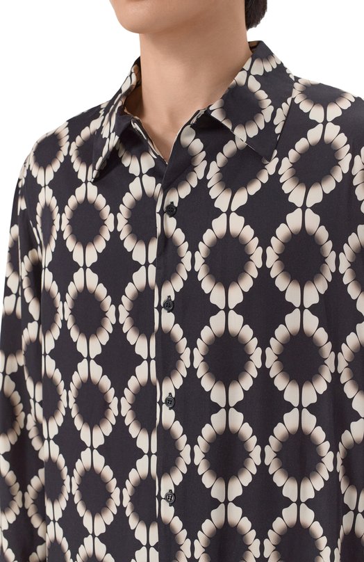Рубашка из вискозы Laneus S6LAMASI219 Чёрный  S6LAMASI219 Фото 5