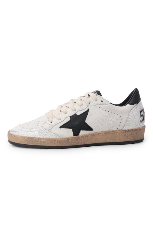 Кожаные кеды Ball Star Golden Goose Deluxe Brand GMF00117.F003771 Кремовый  GMF00117.F003771 Фото 3