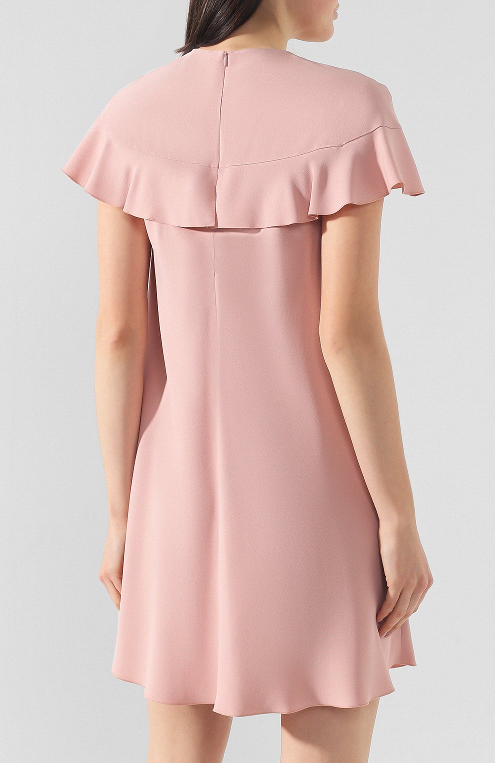 Платье с оборкой REDVALENTINO розового цвета по цене 32150 руб., арт. RR3VAB15/0F1, фото 4 Платье с оборкой REDVALENTINO, арт. RR3VAB15/0F1, фото 4