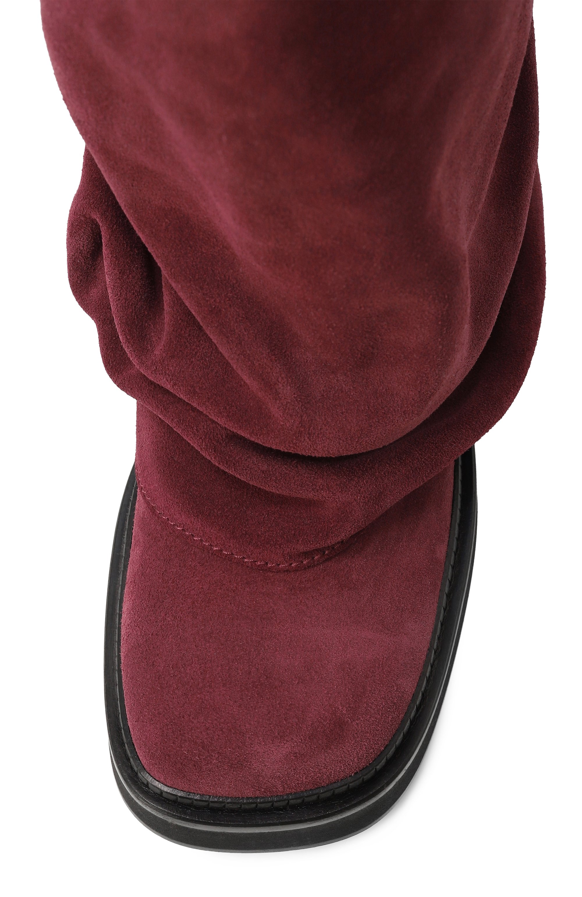 Замшевые сапоги robin THE ATTICO бордового цвета по цене 131000 руб., арт. 251WSH00798/LBT040AA, фото 6 Замшевые сапоги robin THE ATTICO, арт. 251WSH00798/LBT040AA, фото 6