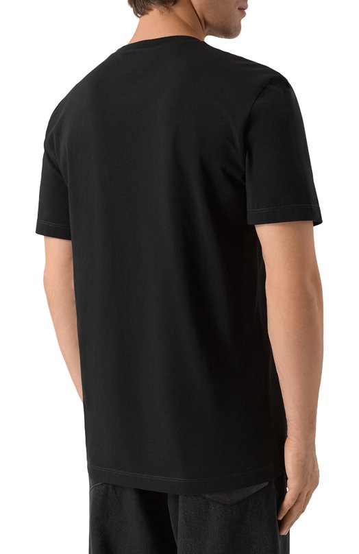 Хлопковая футболка Dsquared2 S74GD1477/D20020 Чёрный  S74GD1477/D20020 Фото 4