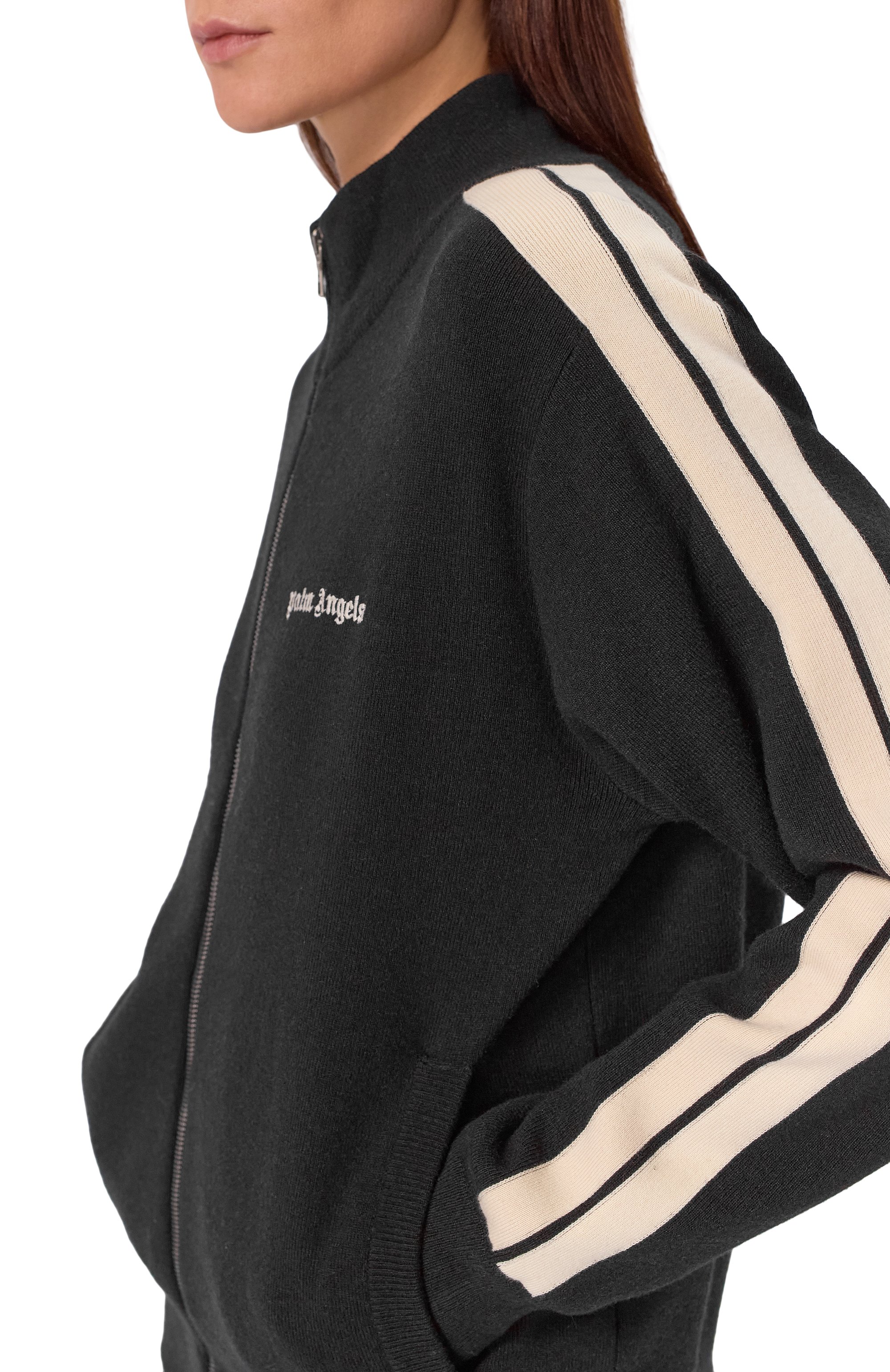 Кардиган из шерсти и вискозы PALM ANGELS, арт. PWHA062F25KNI001, фото 5