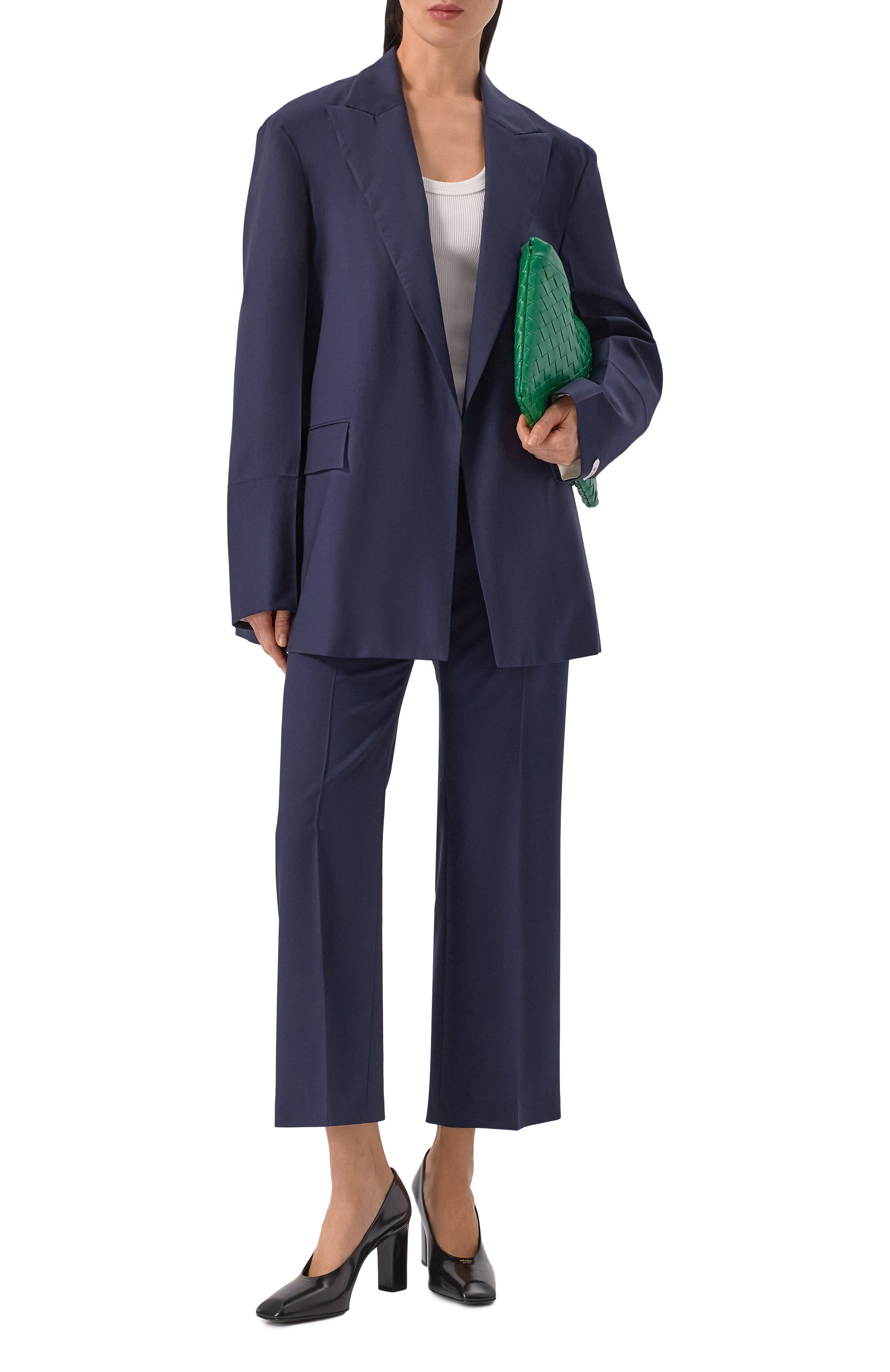 Шерстяной жакет N21 синего цвета по цене 110000 руб., арт. L011/3016, фото 2 Шерстяной жакет N21, арт. L011/3016, фото 2