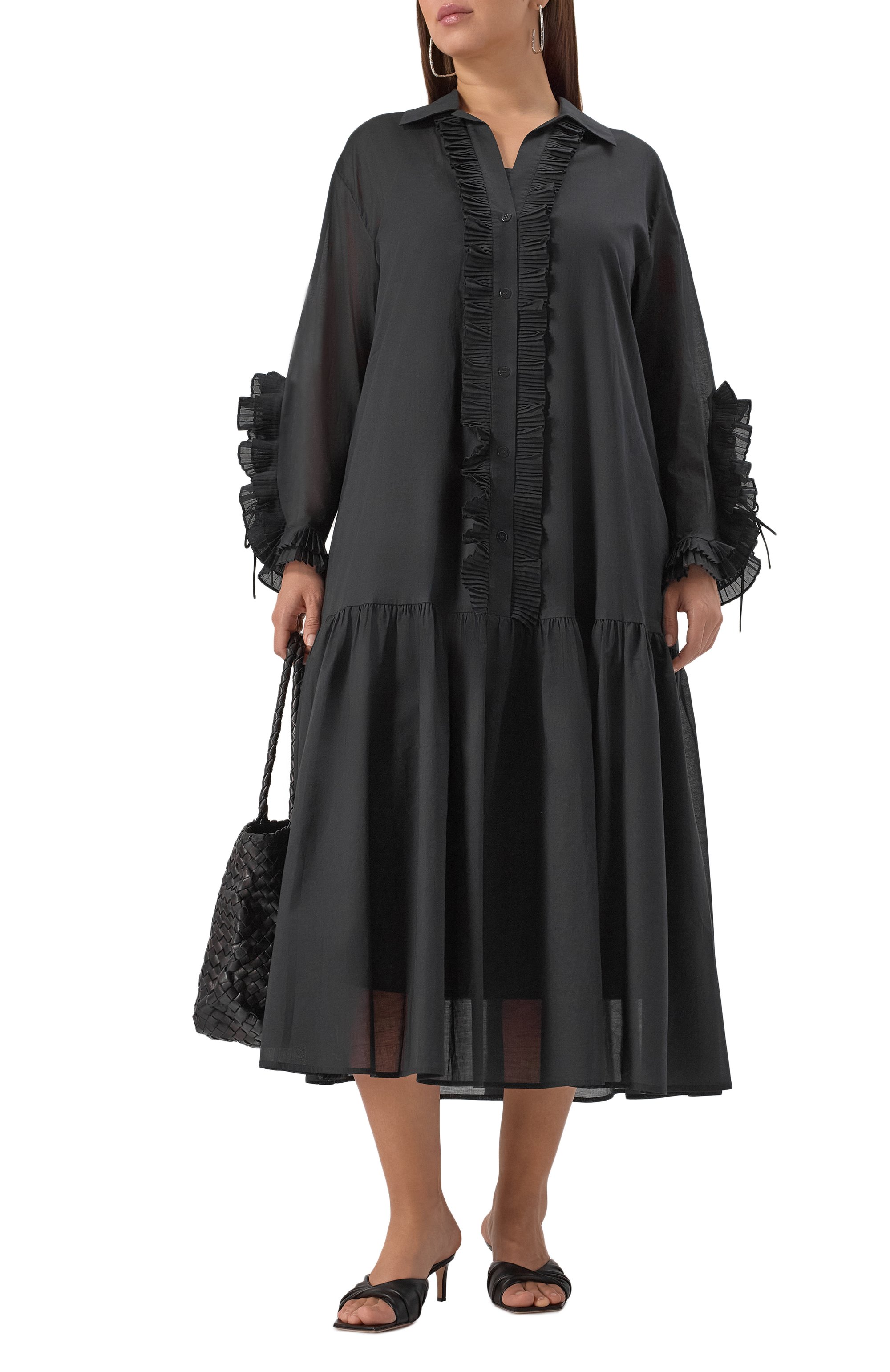 Хлопковое платье MARINA RINALDI, арт. CUP0LA, фото 2