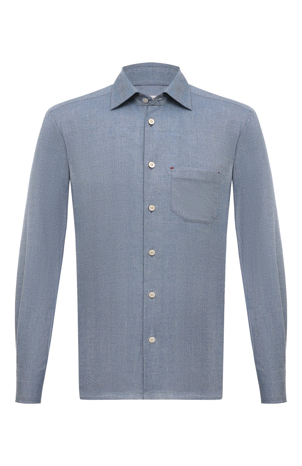 Рубашка из хлопка и лиоцелла KITON, арт. UMCNERH0902506, фото 1