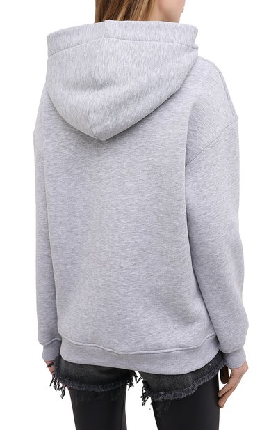 Хлопковое худи SEVEN LAB серого цвета по цене 11550 руб., арт. HW20-MNC-G024 grey, фото 4 Хлопковое худи SEVEN LAB, арт. HW20-MNC-G024 grey, фото 4