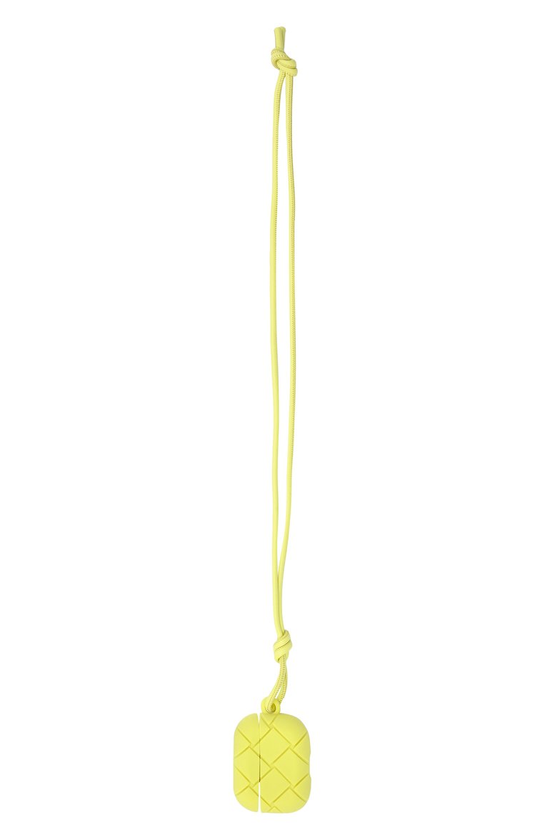 Чехол для airpods pro BOTTEGA VENETA салатового цвета, арт. 670190/V0EY1 | Фото 5 (Региональные ограничения белый список (Axapta Mercury): Не проставлено; Нос: Не проставлено; Материал: Пластик)