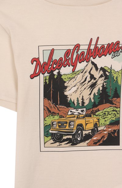 Хлопковая футболка DOLCE & GABBANA, арт. L4JTJD/G7PJS/2-6, фото 3