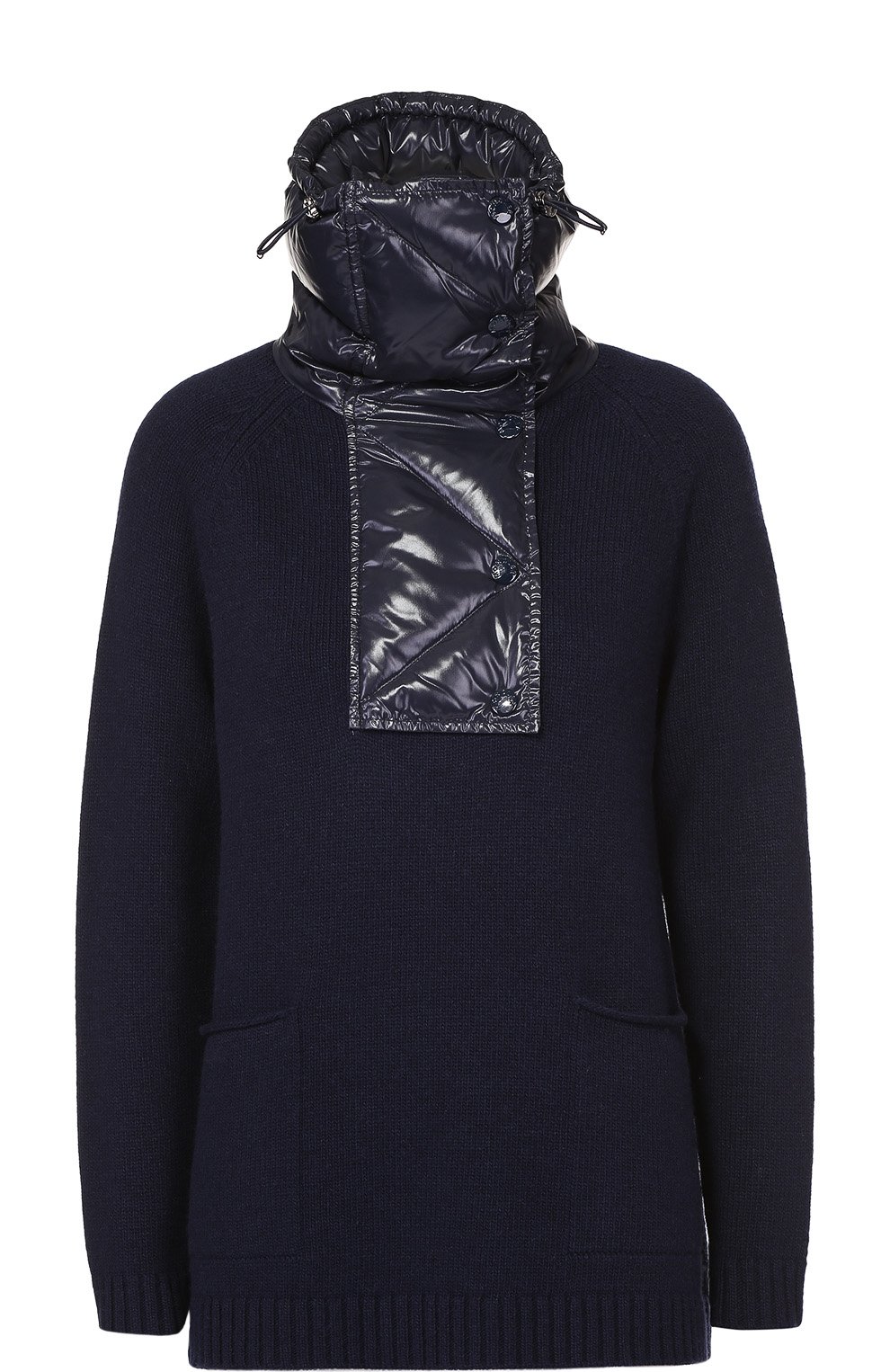 Свитер с карманами и высоким пуховым воротником MONCLER, арт. B2-093-92882-00-95112, фото 1