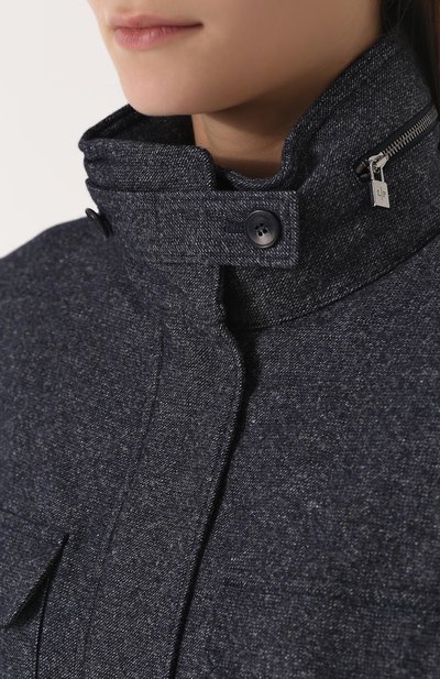 Приталенная куртка из смеси кашемира и льна LORO PIANA, арт. FAG3250, фото 5