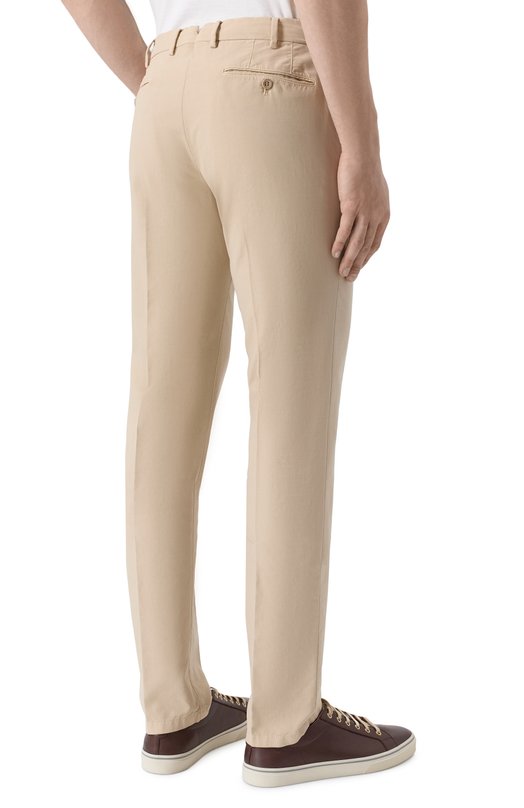 Хлопковые брюки Loro Piana FAE8346 Бежевый  FAE8346 Фото 4