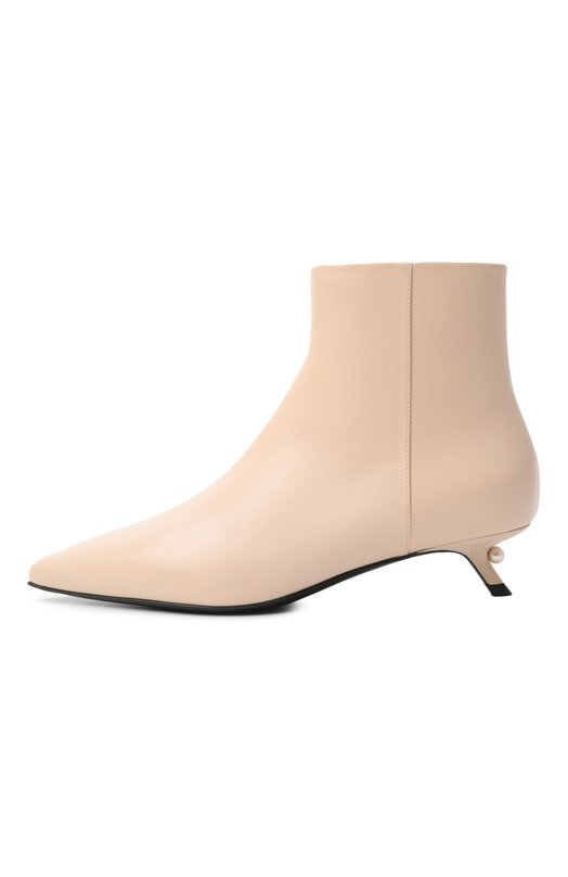 Кожаные ботильоны Gina 35 Alevi Milano L26W7004.F.1245194/AMBER R0MA Кремовый  L26W7004.F.1245194/AMBER R0MA Фото 4