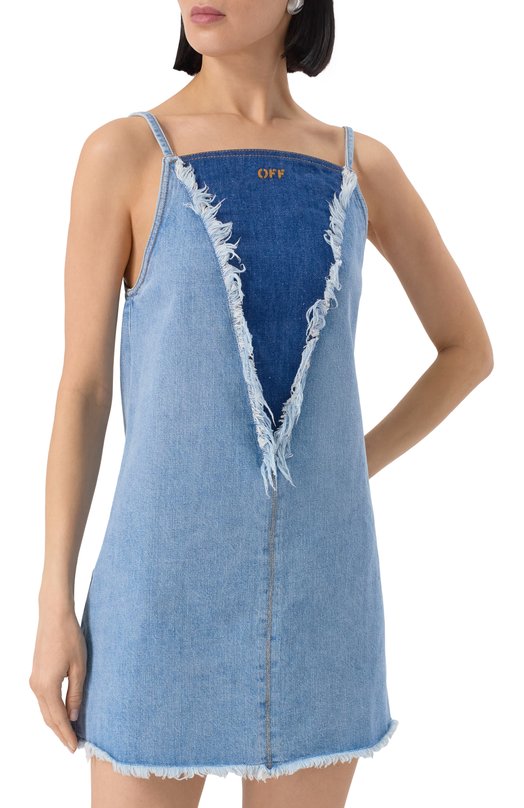 Джинсовое платье Off-White 0WYM033S25DEN0014060 Голубой  0WYM033S25DEN0014060 Фото 3