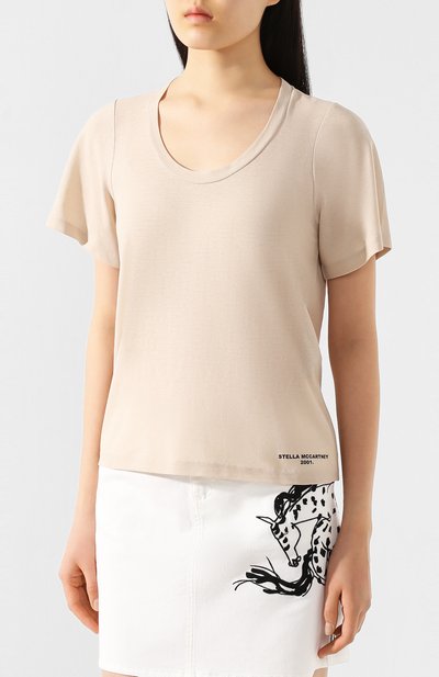 Хлопковая футболка STELLA MCCARTNEY, арт. 600780/SNW94, фото 3