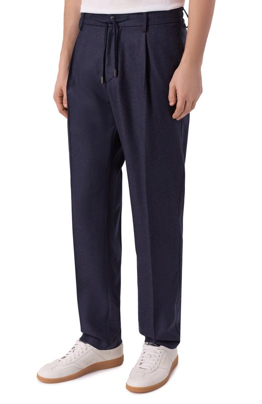 Брюки из шерсти и кашемира Capobianco 19M808.FA00. Синий  19M808.FA00. Фото 3