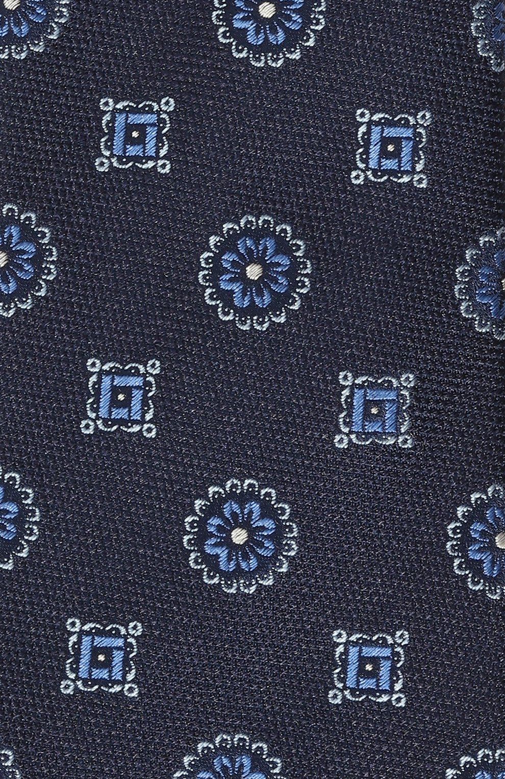 Шелковый галстук CANALI темно-синего цвета по цене 19250 руб., арт. 18/HJ03866, фото 4 Шелковый галстук CANALI, арт. 18/HJ03866, фото 4