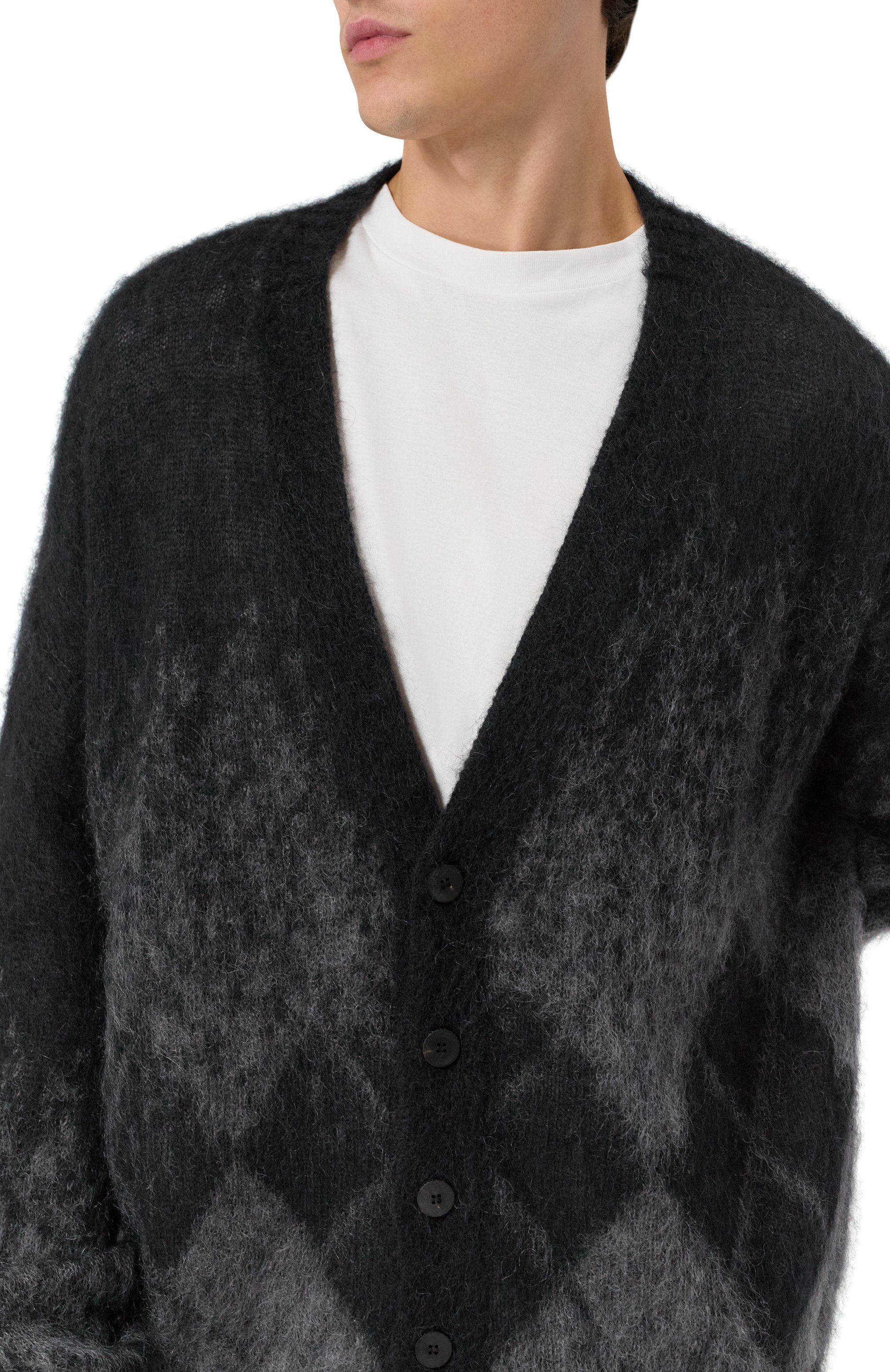 Кардиган ISABEL BENENATO темно-серого цвета по цене 82100 руб., арт. UK67F25, фото 5 Кардиган ISABEL BENENATO, арт. UK67F25, фото 5