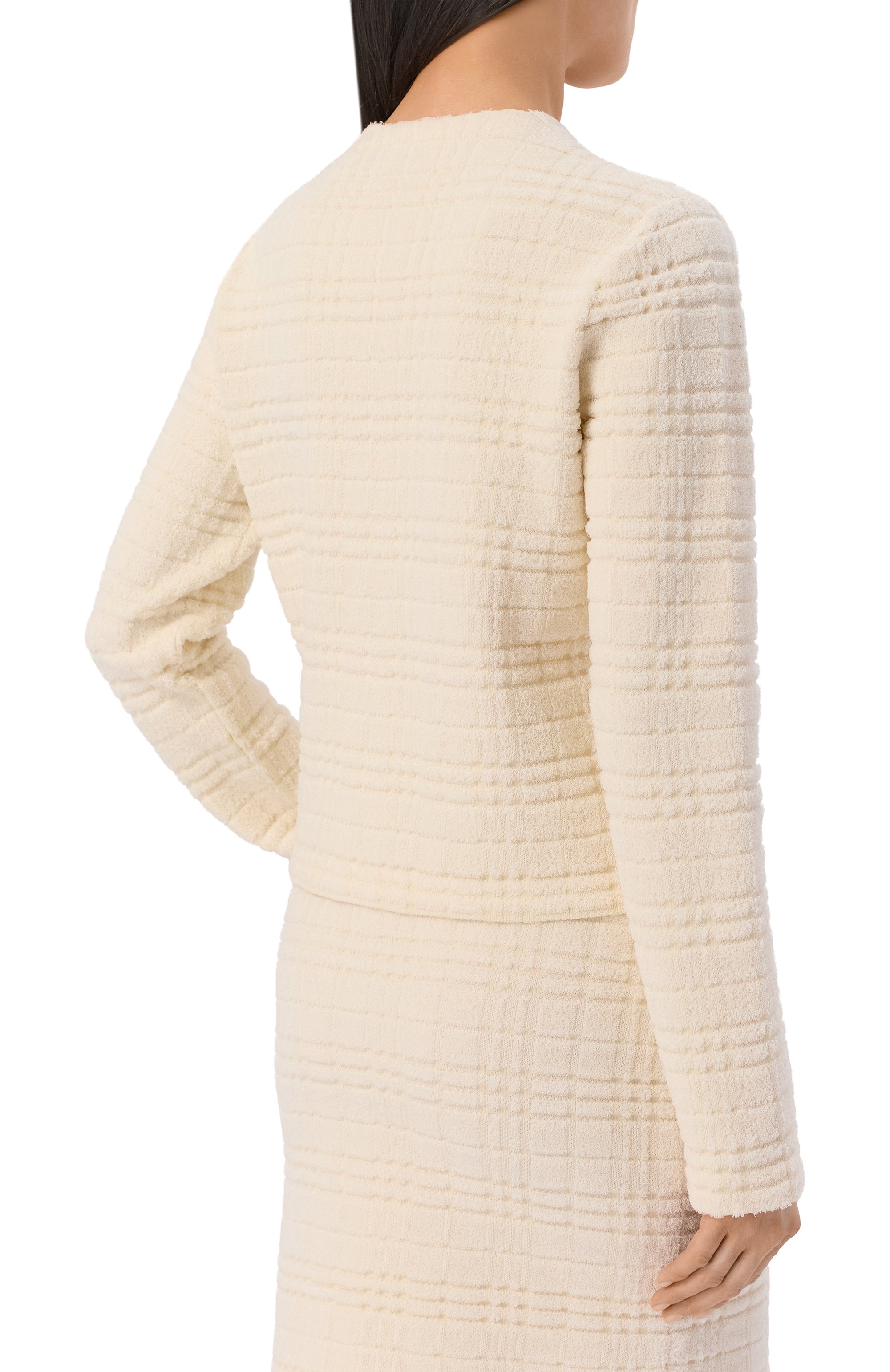 Шерстяной кардиган BURBERRY кремового цвета по цене 229500 руб., арт. 8118982, фото 4 Шерстяной кардиган BURBERRY, арт. 8118982, фото 4