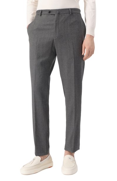 Шерстяные брюки EMPORIO ARMANI темно-серого цвета по цене 47100 руб., арт. EM000464/TE10998, фото 3 Шерстяные брюки EMPORIO ARMANI, арт. EM000464/TE10998, фото 3