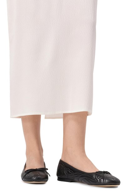 Кожаные балетки matelasse MACH & MACH, арт. SS25S092610NAPBLK, фото 3