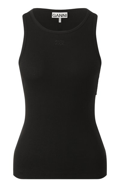 Женская хлопковая майка GANNI, арт. T3898