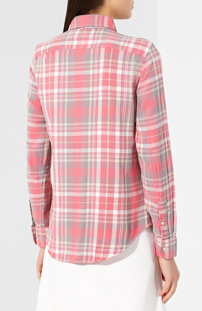 Хлопковая рубашка POLO RALPH LAUREN розового цвета по цене 8935 руб., арт. 211704805, фото 4 Хлопковая рубашка POLO RALPH LAUREN, арт. 211704805, фото 4