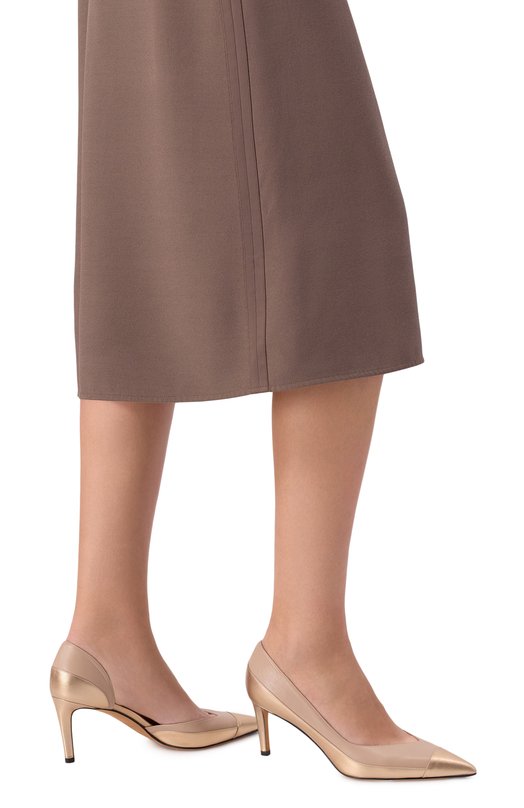 Кожаные туфли Kiton D58829K0901H02 Бежевый  D58829K0901H02 Фото 2