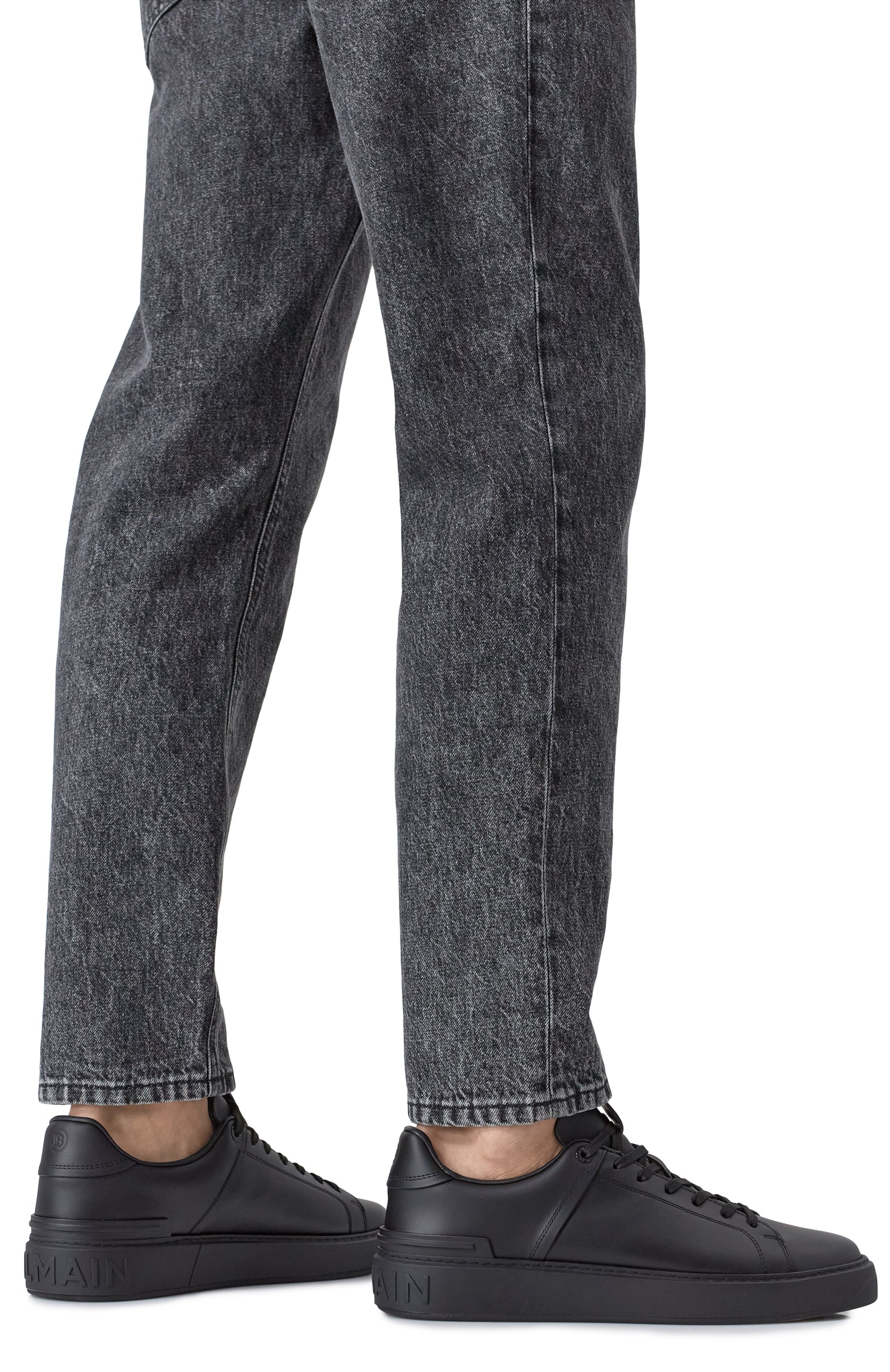 Кожаные кеды b-court BALMAIN, арт. DM1VI288/LVTR, фото 3