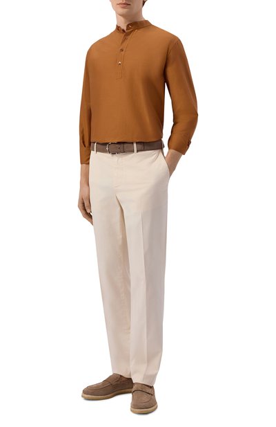 Мужская рубашка из хлопка и шелка MVST, арт. M26.2PM.B021/F129