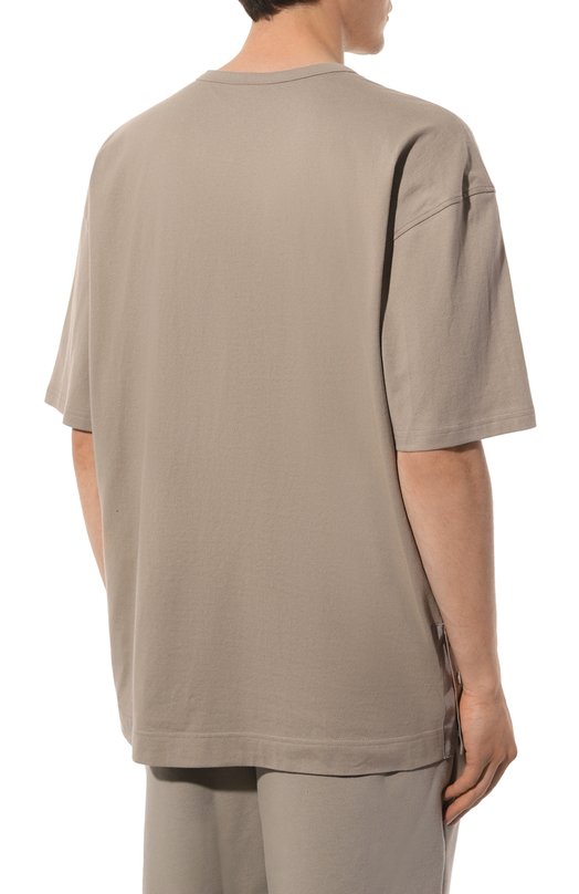 Хлопковая футболка Tee Library Бежевый, фото 4