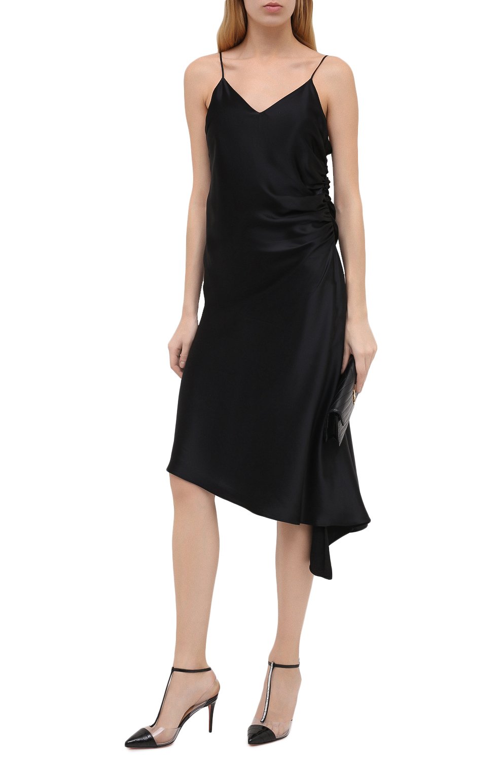 Туфли nosy strass 85 CHRISTIAN LOUBOUTIN, арт. nosy strass 85 pvc/croco lucido/suede, фото 2