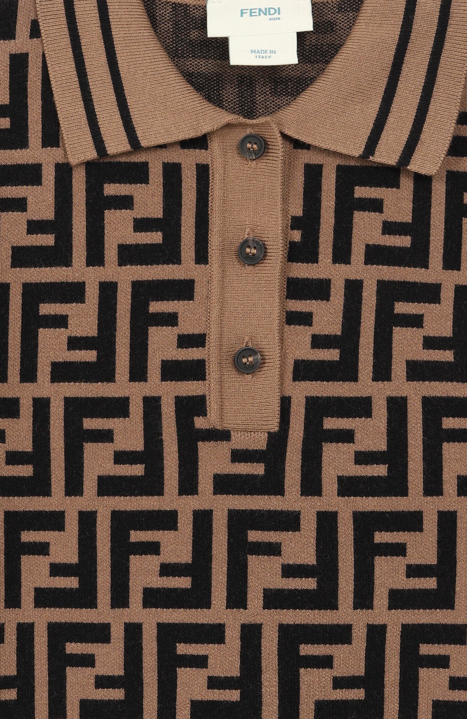 Поло из вискозы FENDI, арт. JMG094/AEYD, фото 3