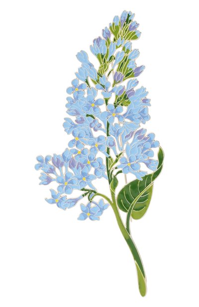 Брошь сирень РУССКИЕ САМОЦВЕТЫ, арт. 41484, фото 1