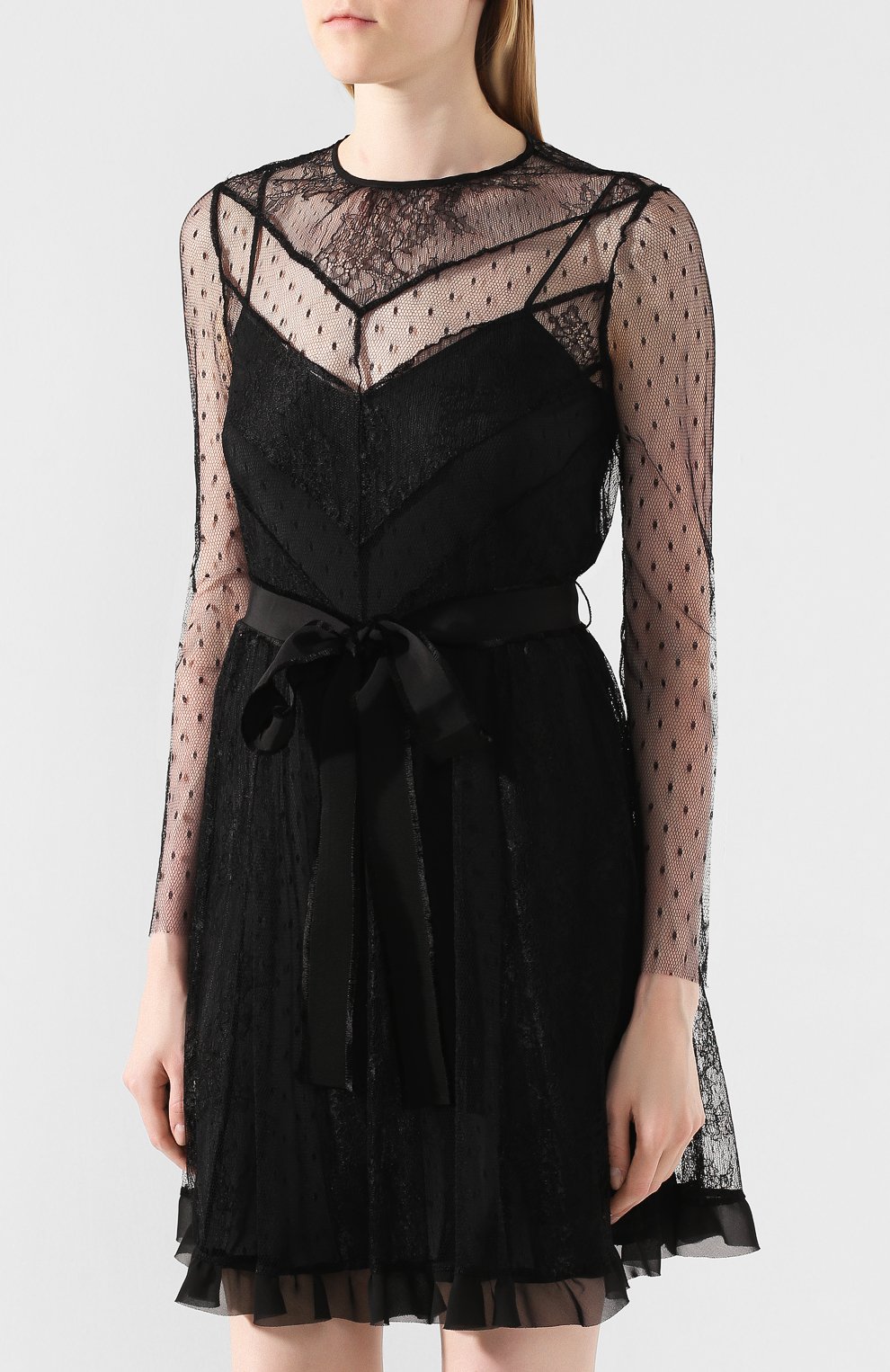 Платье REDVALENTINO черного цвета по цене 103500 руб., арт. SR0VAJ10/4JE, фото 3 Платье REDVALENTINO, арт. SR0VAJ10/4JE, фото 3