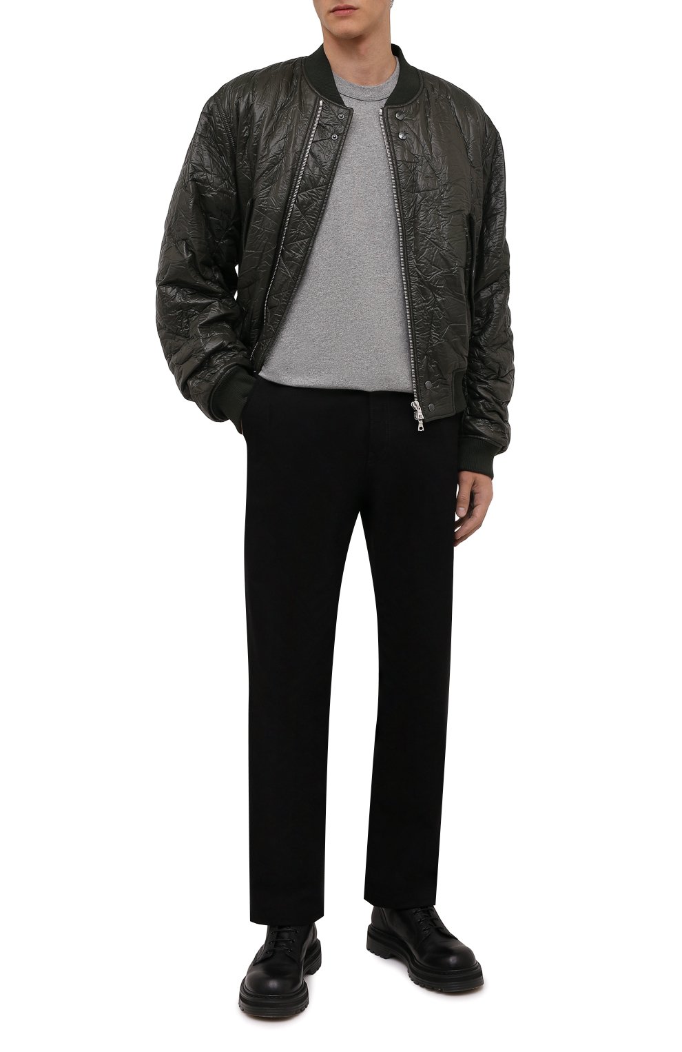 Хлопковая футболка RTA, арт. MF21-A455-7166GRYGR, фото 2