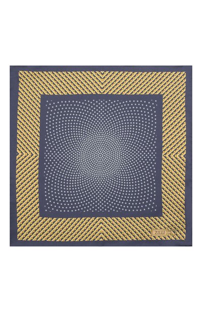 Шелковый платок ZILLI синего цвета по цене 9900 руб., арт. 51606/HANDKERCHIEF, фото 3 Шелковый платок ZILLI, арт. 51606/HANDKERCHIEF, фото 3