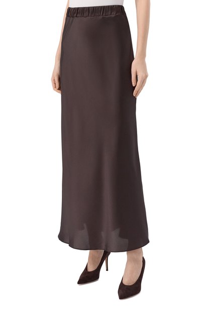 Юбка D.EXTERIOR темно-коричневого цвета по цене 39950 руб., арт. 61717, фото 3 Юбка D.EXTERIOR, арт. 61717, фото 3