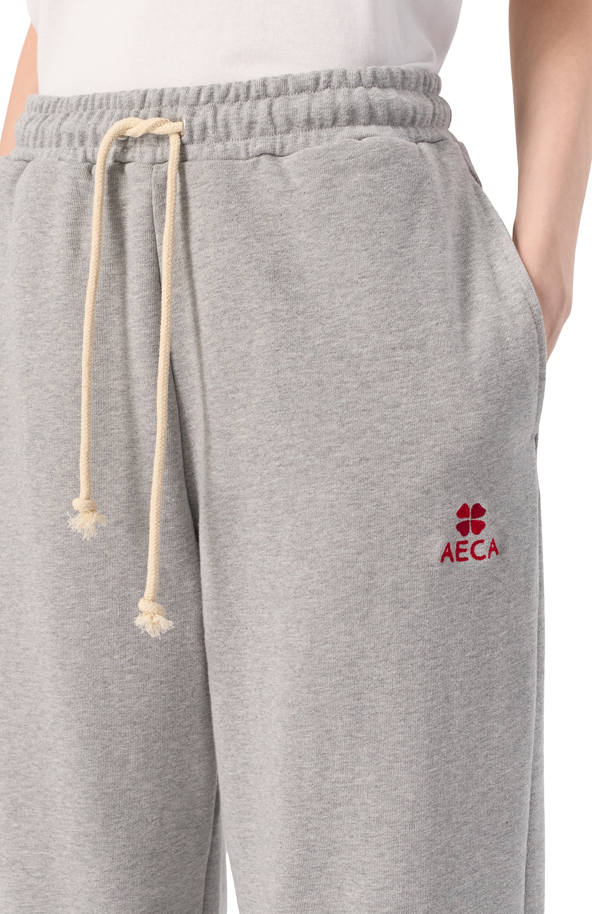 Хлопковые джоггеры AECA WHITE, арт. AWCMFWBDBSLSO001C0.GREY (XL), фото 5