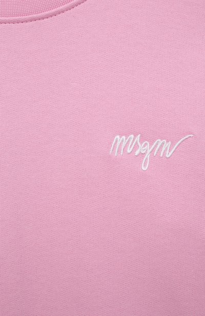 Хлопковый свитшот MSGM KIDS, арт. MS028772, фото 3