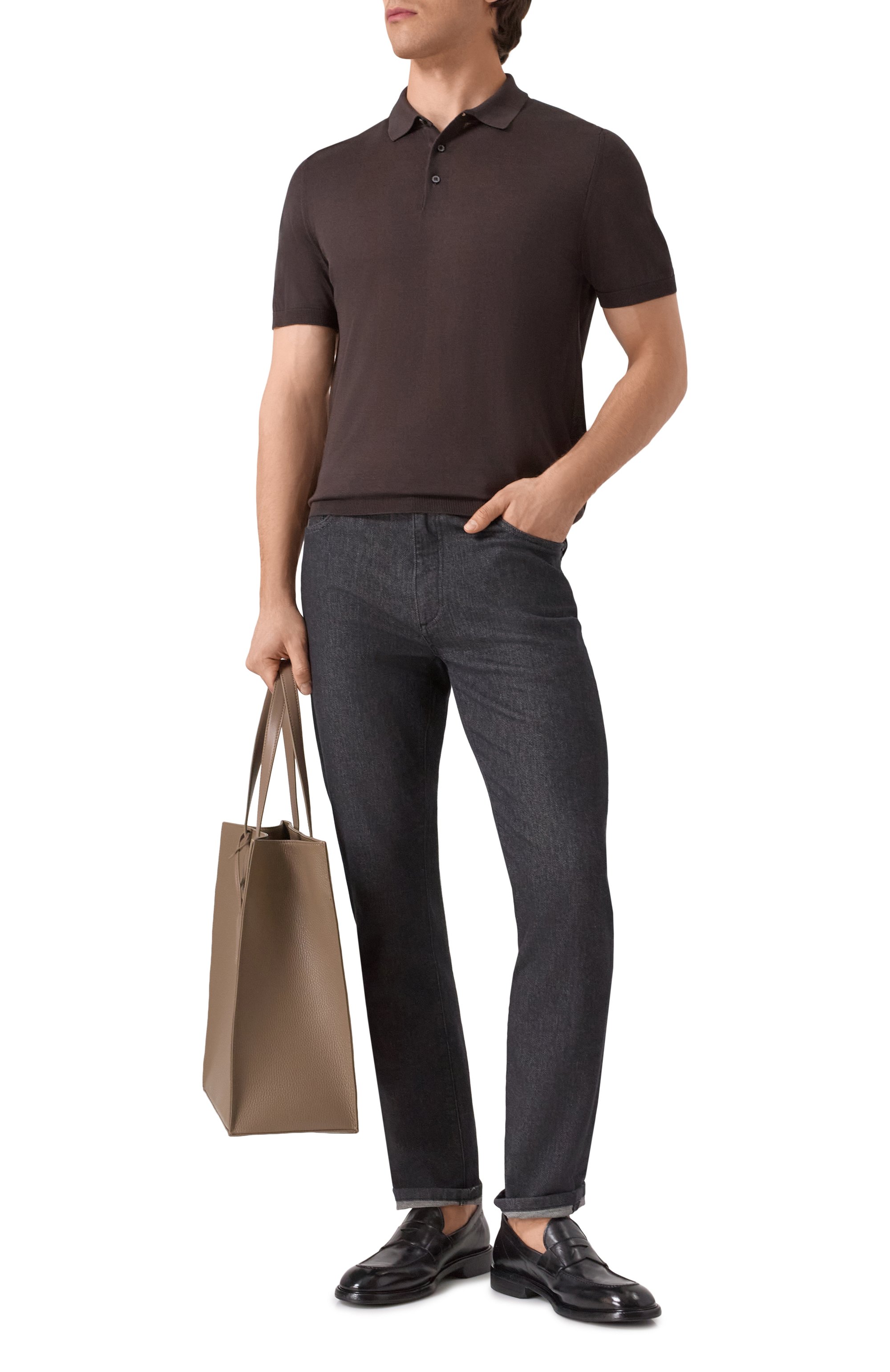 Шелковое поло CORNELIANI, арт. 25M541-2525170, фото 2