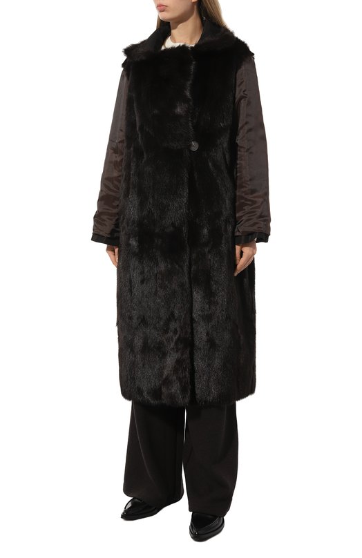 Тренч с меховой подкладкой Color Temperature Пл, Кол-10/373 Коричневый  Пл, Кол-10/373 Фото 6