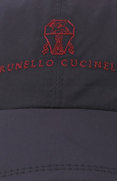 Бейсболка BRUNELLO CUCINELLI темно-синего цвета по цене 49950 руб., арт. MD4799850, фото 3 Бейсболка BRUNELLO CUCINELLI, арт. MD4799850, фото 3