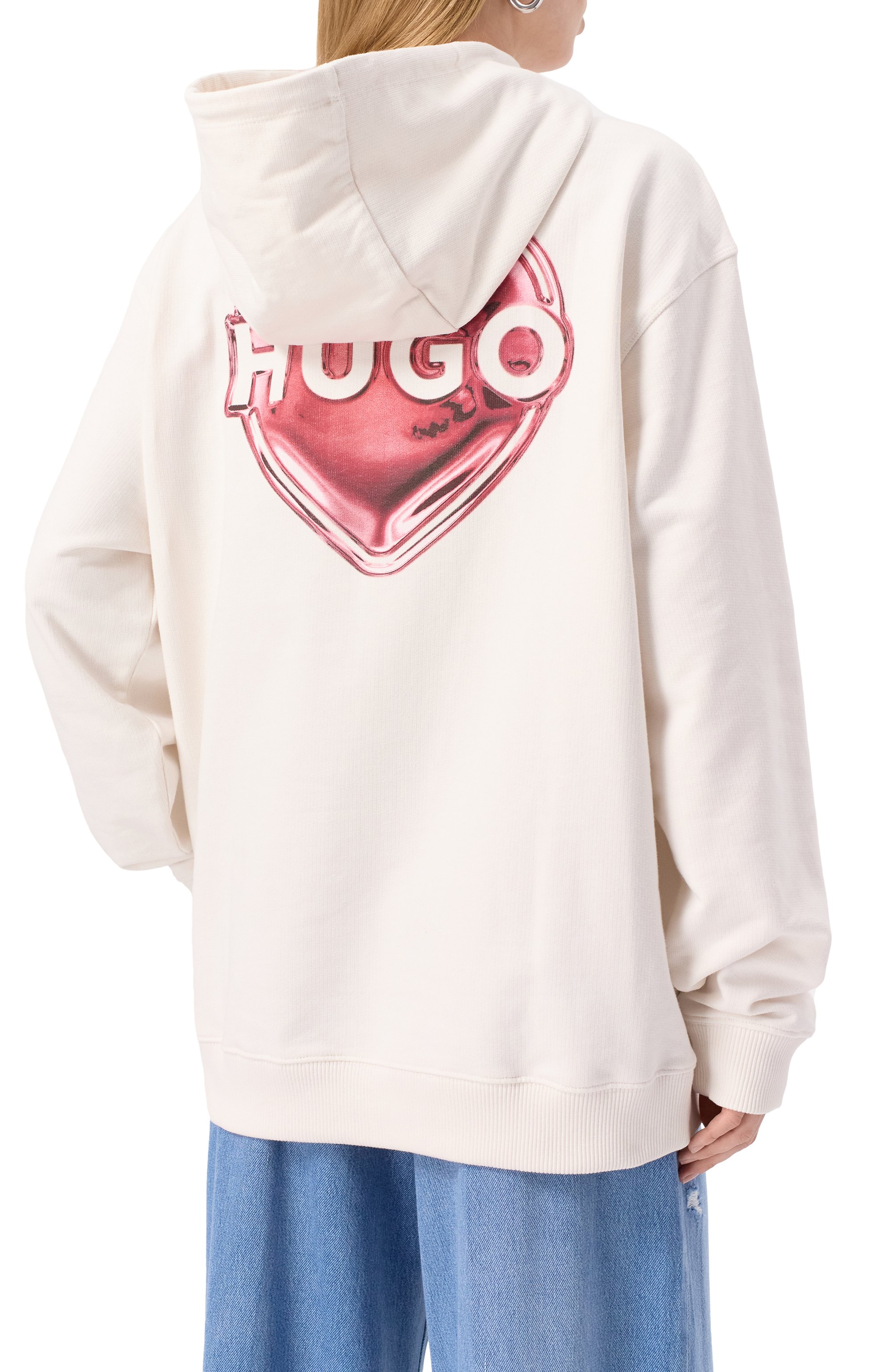 Хлопковое худи HUGO, арт. 50534047, фото 4