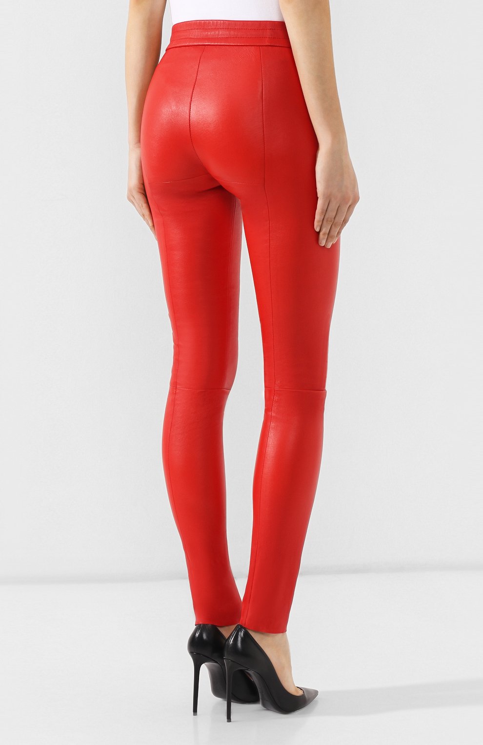 Кожаные легинсы DROME, арт. DPD1890P/D074P, фото 4