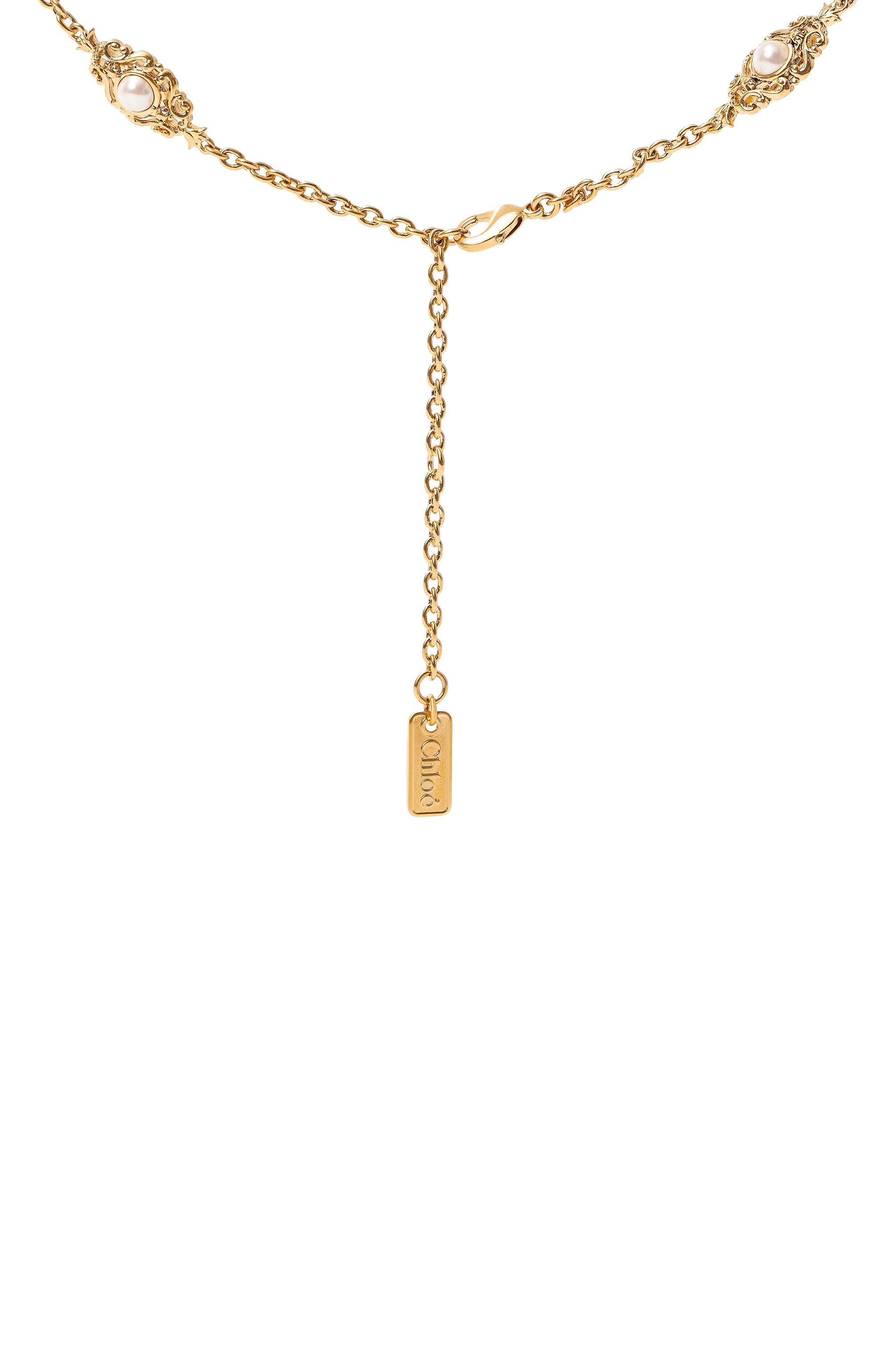 Колье CHLOÉ золотого цвета по цене 75250 руб., арт. CH26SJN02BRE, фото 4 Колье CHLOÉ, арт. CH26SJN02BRE, фото 4