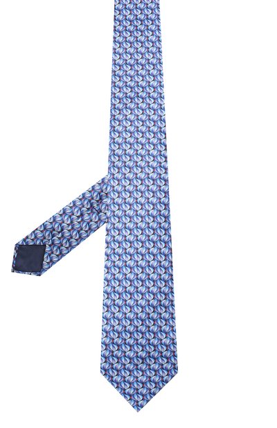 Шелковый галстук ZILLI синего цвета по цене 25800 руб., арт. 50532/TIES, фото 2 Шелковый галстук ZILLI, арт. 50532/TIES, фото 2